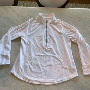Lilly Pulitzer White Quarter-Zip Top